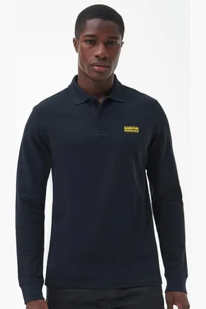 Barbour Essential Mens Long Sleeve Polo - - Size Medium