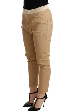 Cycle WoMens Mid Waist Slim Fit Skinny Stretch Trouser Cotton - Size 28 (Waist)
