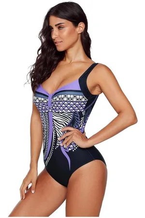 Azura Exchange Womens women cross-back one-piece swimsuit - Nylon - Size Medium