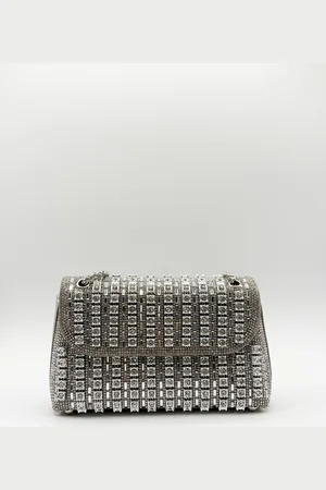 SVNX Womens Embellished Shoulder Bag - One Size