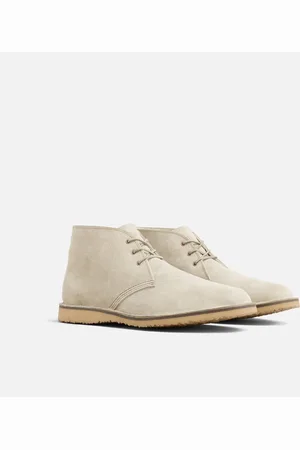 Red Wing Shoes Weekender Chukka Leather Mens White Sand Mohave Boots - - Size UK 8