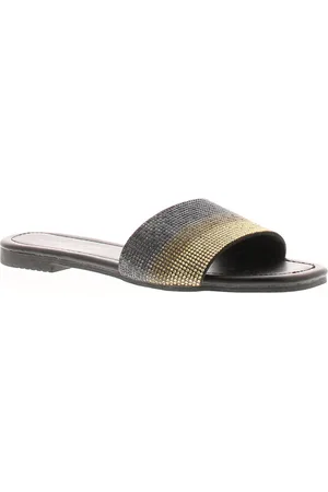 Apache Womens Flat Sandals Mules Fade Slip On - Size UK 7