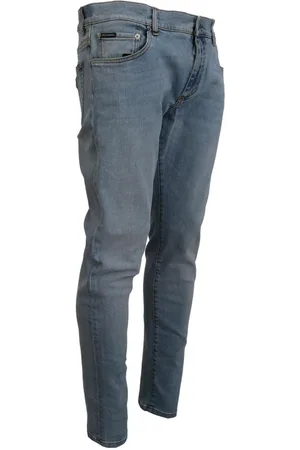 Dolce & Gabbana Mens Wash Slim Fit Cotton Denim Jeans - Size 3XL