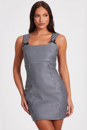 Quiz Womens Gingham Mini Dress - Size 4 UK