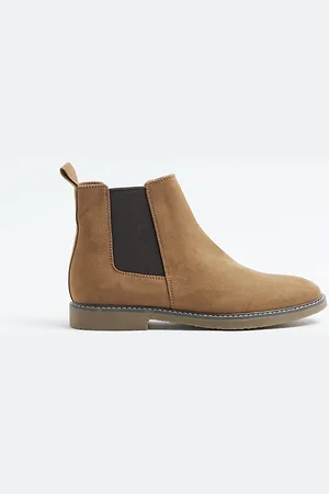 River Island Mens Chelsea Boots Suede - Size UK 11