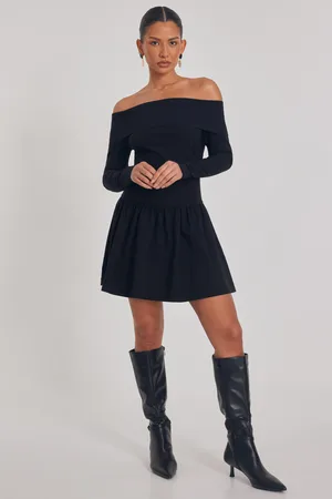 Quiz Womens Bardot Skater Dress - Size 10 UK