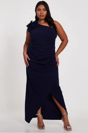 Quiz Womens Curve One Shoulder Maxi Dress - Size 22 UK