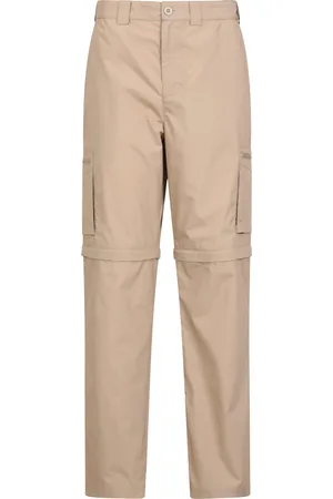 Mountain Warehouse Mens Trek II Convertible Hiking Trousers (Dark ) - Size 40 Long