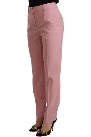 Dolce & Gabbana WoMens Wool Stretch High Waist Trouser Pants - Size EU 42 (Womens)