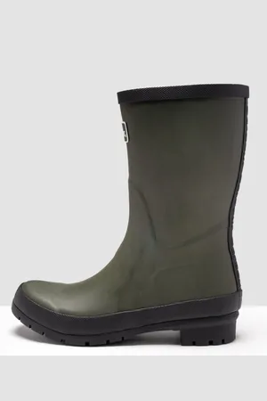 Barbour Banbury Womens Short Wellingtons - Cotton - Size UK 8