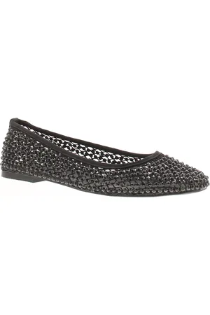 Platino Womens Flat Shoes Ballerina Shine Slip On - Size UK 3
