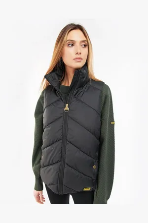 Barbour International Mackney Womens Quilted Gilet - - Size 16 UK