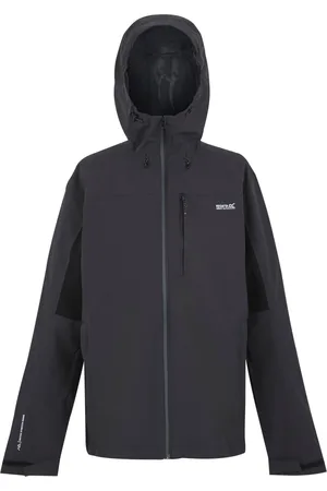 Regatta Mens Birchdale II Waterproof Jacket (Ash/Black) - - Size Large