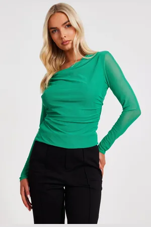 Quiz Womens Mesh Long Sleeve Top - Size 6 UK