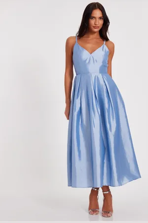 Quiz Womens Taffeta Midaxi Dress - Size 12 UK