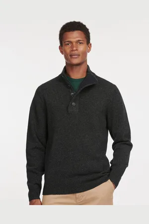 Barbour Patch Half Zip Mens Jumper - - Size Large