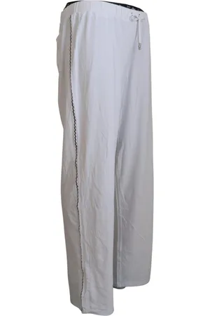 John Galliano Mens Cotton Logo Loose Pants - Size Small