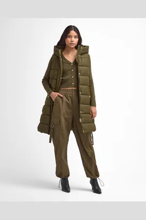 Barbour Greyson Womens Long Puffer Gilet - - Size 12 UK