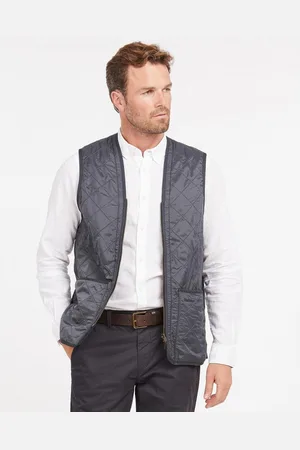 Barbour Mens Polarquilt Waistcoat/Zip in Liner - - Size Large