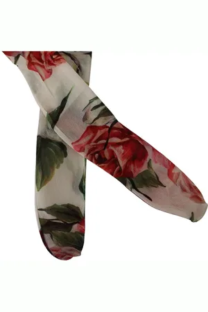 Dolce & Gabbana WoMens Floral Print Stockings Nylon Tights - Size Medium