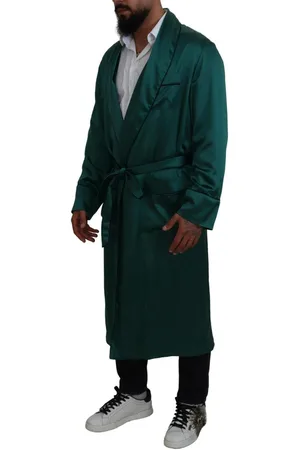 Dolce & Gabbana Mens Silk Waist Belt Robe Sleepwear - Size Small