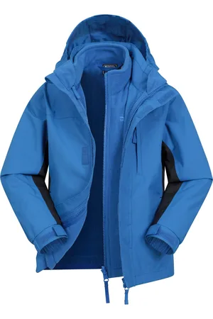 Mountain Warehouse Kids Unisex Childrens/Kids Cannonball 3 in 1 Waterproof Jacket (Cobalt) - Nylon - Size 11-12Y