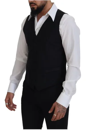 Dolce & Gabbana Mens Virgin Wool Waistcoat Formal Dress Vest - Size EU 50 (Mens)