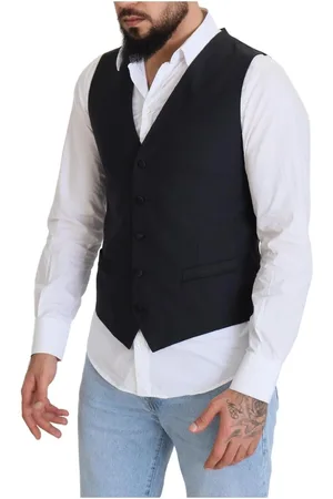 Dolce & Gabbana Mens Wool Stretch Waistcoat Formal Vest - Size EU 50 (Mens)