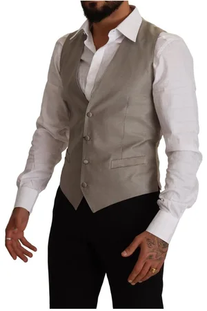 Dolce & Gabbana Mens Wool Single Breasted Waistcoat Vest - Size EU 48 (Mens)