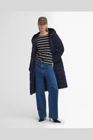 Barbour Clarence Womens Long Puffer Jacket - - Size 16 UK