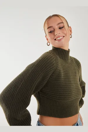 Pink Vanilla Womens High Neck Knitted Jumper - - Size Small/Medium