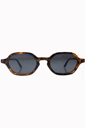 SVNX Retro Oval Sunglasses In Brown Tortoiseshell - One Size