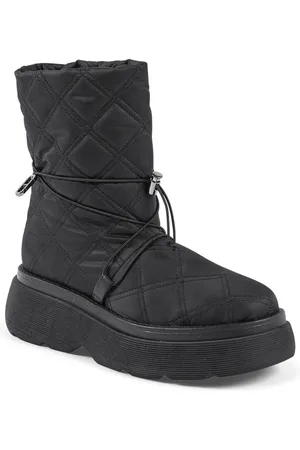 DEE OCLEPPO Womens Quilted Platform Boots Nylon - Size EU 38
