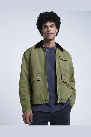 River Island Mens Worker Jacket Regular Fit Cotton - Size Small