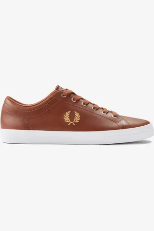 Fred Perry Baseline Mens Leather Trainers - - Size UK 10