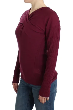 Roberto Cavalli WoMens Elegant Keyhole Wool Sweater - Size EU 46 (Womens)