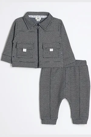 River Island Baby Boys Jacquard Jacket Set - Size 9-12M