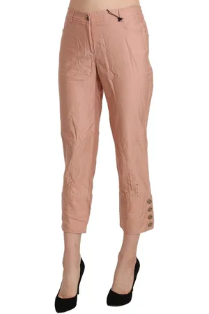 ERMANNO SCERVINO WoMens Cotton High Waist Cropped Trouser Pants - Size EU 46 (Womens)