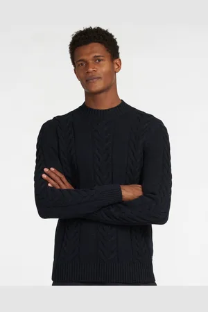 Barbour Essential Cable Knit Mens Jumper - - Size X-Large