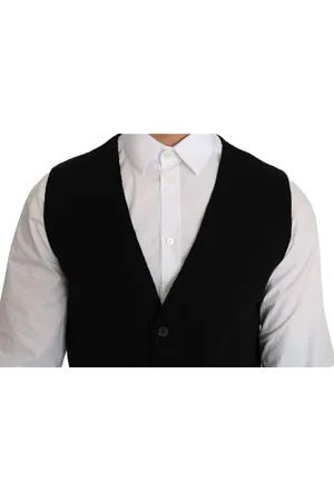 Dolce & Gabbana Mens Cotton Dress Woven Waistcoat - Size EU 52 (Mens)