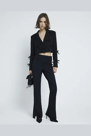 River Island Womens Flared Trousers Slim Tailored - Size 12 UK