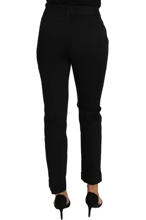 Dolce & Gabbana WoMens Dress Cropped Straight Pants Cotton - Size EU 40 (Womens)