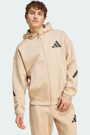 adidas Mens Z.N.E. Full-Zip Hooded Track Jacket - Recycled Material - Size Small