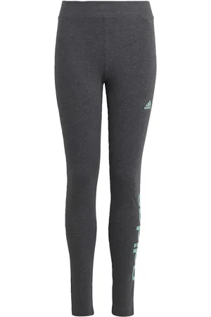 adidas Kids Unisex Essentials Linear Logo Cotton Tights - - Size 14-15Y
