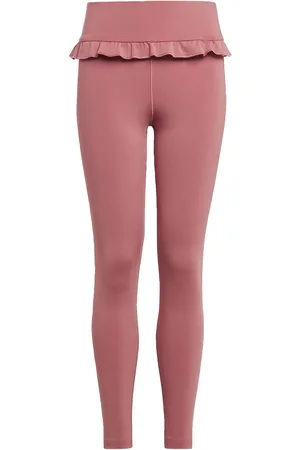 adidas Childrens Unisex Yoga AEROREADY High-Rise 7/8 Tights - Recycled Material - Size 13-14Y