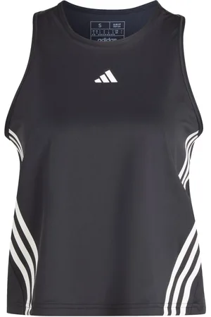 adidas Womens AEROREADY Hyperglam Tank Top in Black-White - Size UK 8-10 (Womens)
