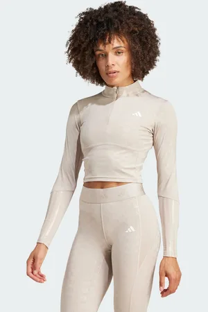 adidas Womens Hyperglam Training Emboss Top - Recycled Material - Size Small