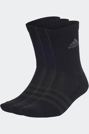 adidas Unisex Cushioned Crew Socks 3 Pairs - Cotton - Size UK 4.5-6