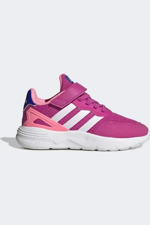 adidas Childrens Unisex Nebzed Elastic Lace Top Strap Shoes - - Size UK 2.5