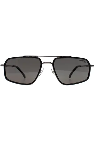 Carrera Aviator Mens Dark Ruthenium Black Polarized 338/S Metal - One Size